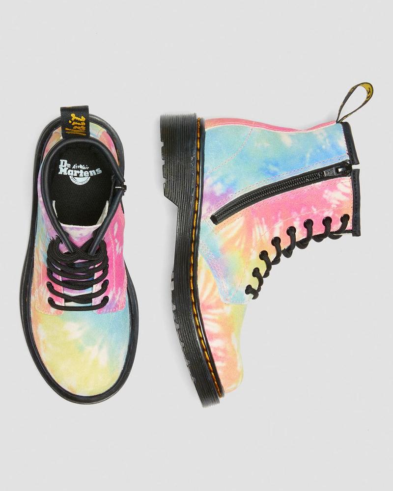 Dr Martens Junior 1460 Tie Dye Veterlaarzen Kinderen Gekleurd | NL 134OKI